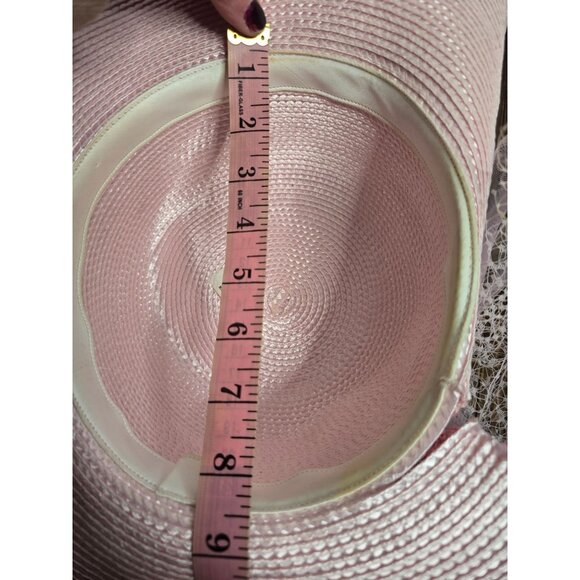 Vintage Pastel Pink Derby Church Hat Tulle - Picture 13 of 16